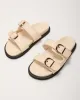Kaylah Woven Buckle Sandals sold by Vici