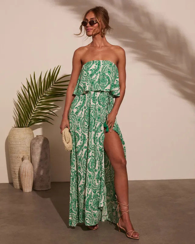 Elsa Paisley Maxi Dress sold by Vici