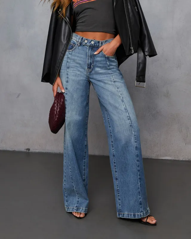 Beverly Rigid Wide Leg Jeans sold by Vici