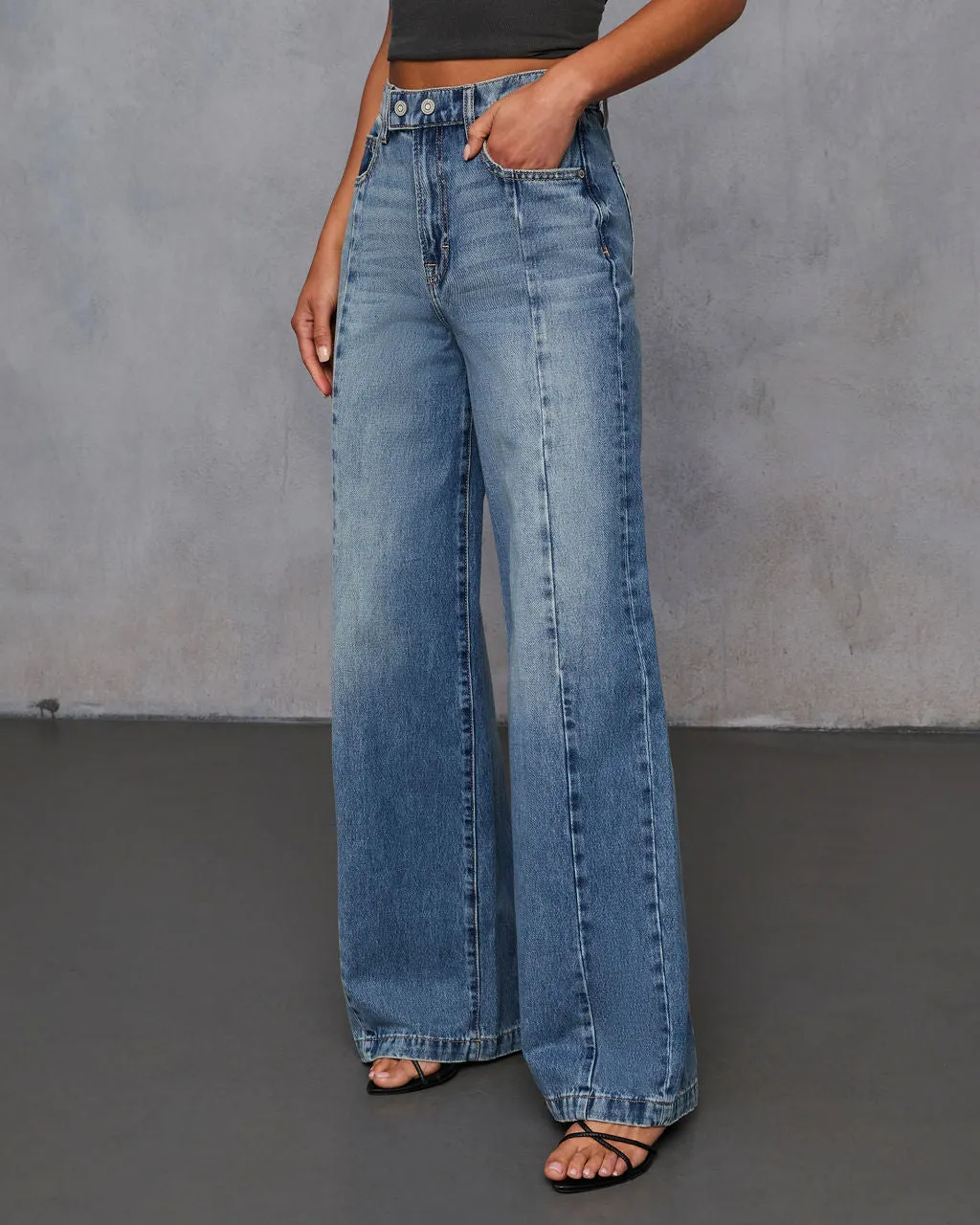 Beverly Rigid Wide Leg Jeans sold by Vici product image thumbnail 3