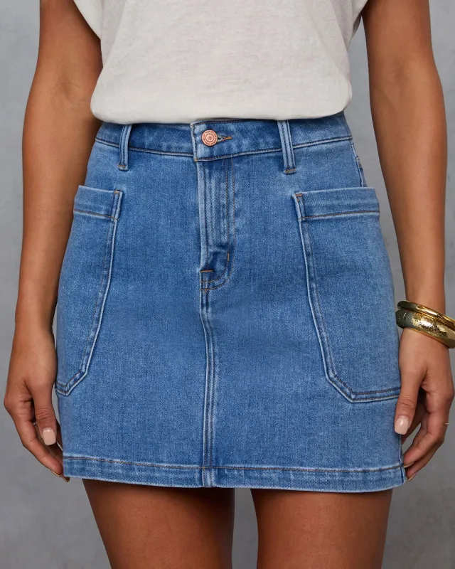 Belina Pocketed Mini Skirt sold by Vici