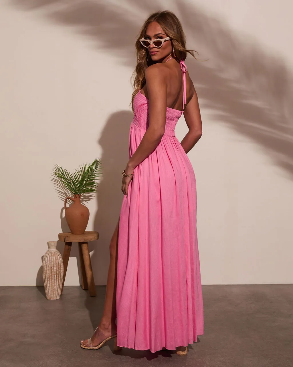 Bellen Halter Maxi Dress sold by Vici product image thumbnail 4