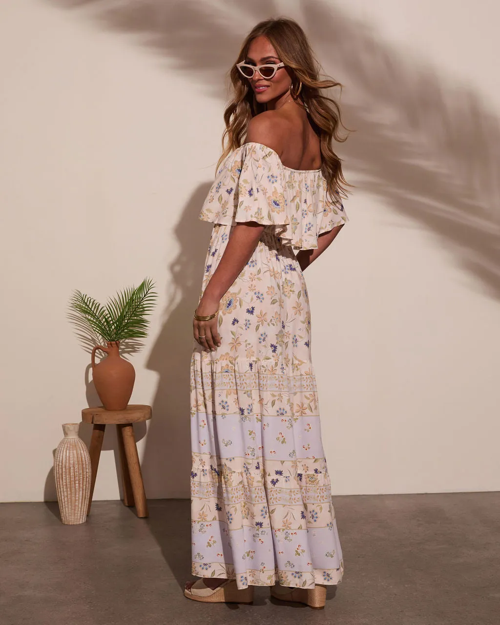 Niah Off The Shoulder Maxi Dress sold by Vici product image thumbnail 4