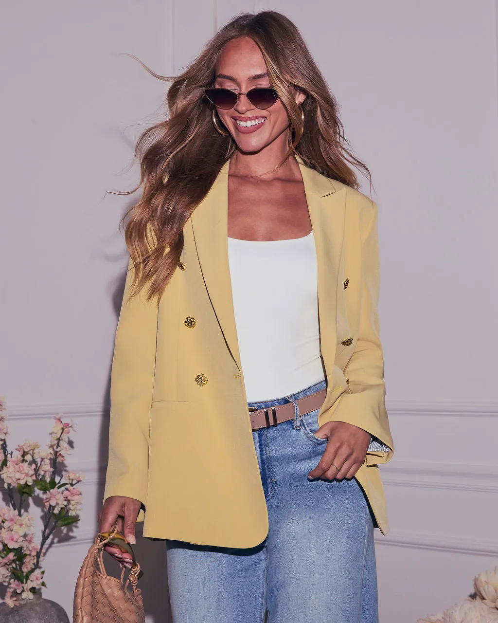 Sunshine Days Double Breasted Blazer sold by Vici product image thumbnail 5