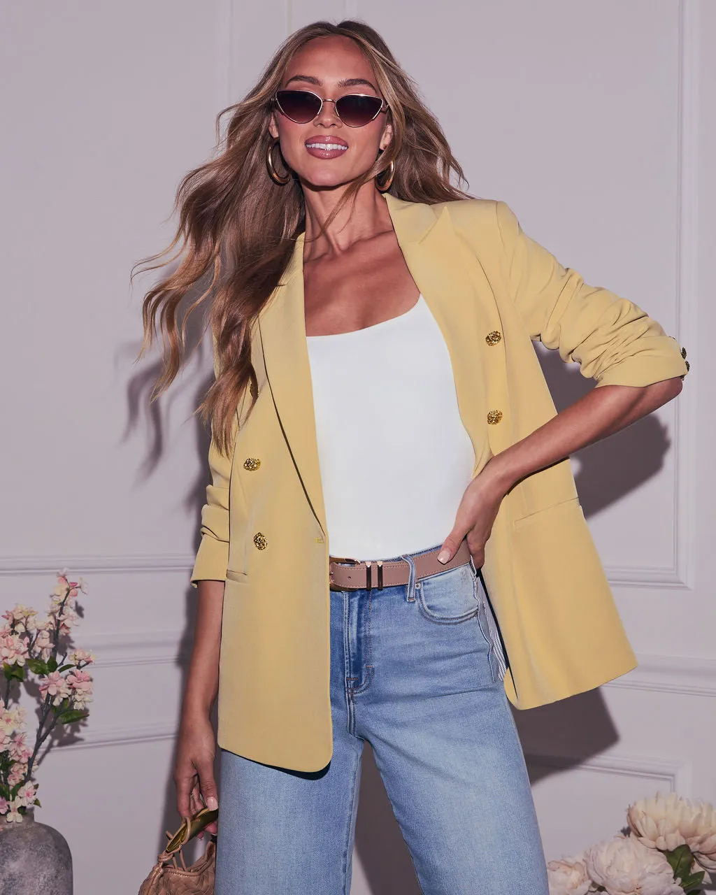Sunshine Days Double Breasted Blazer sold by Vici product image thumbnail 2