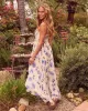 Lily Pleated Floral Maxi Dress sold by Vici