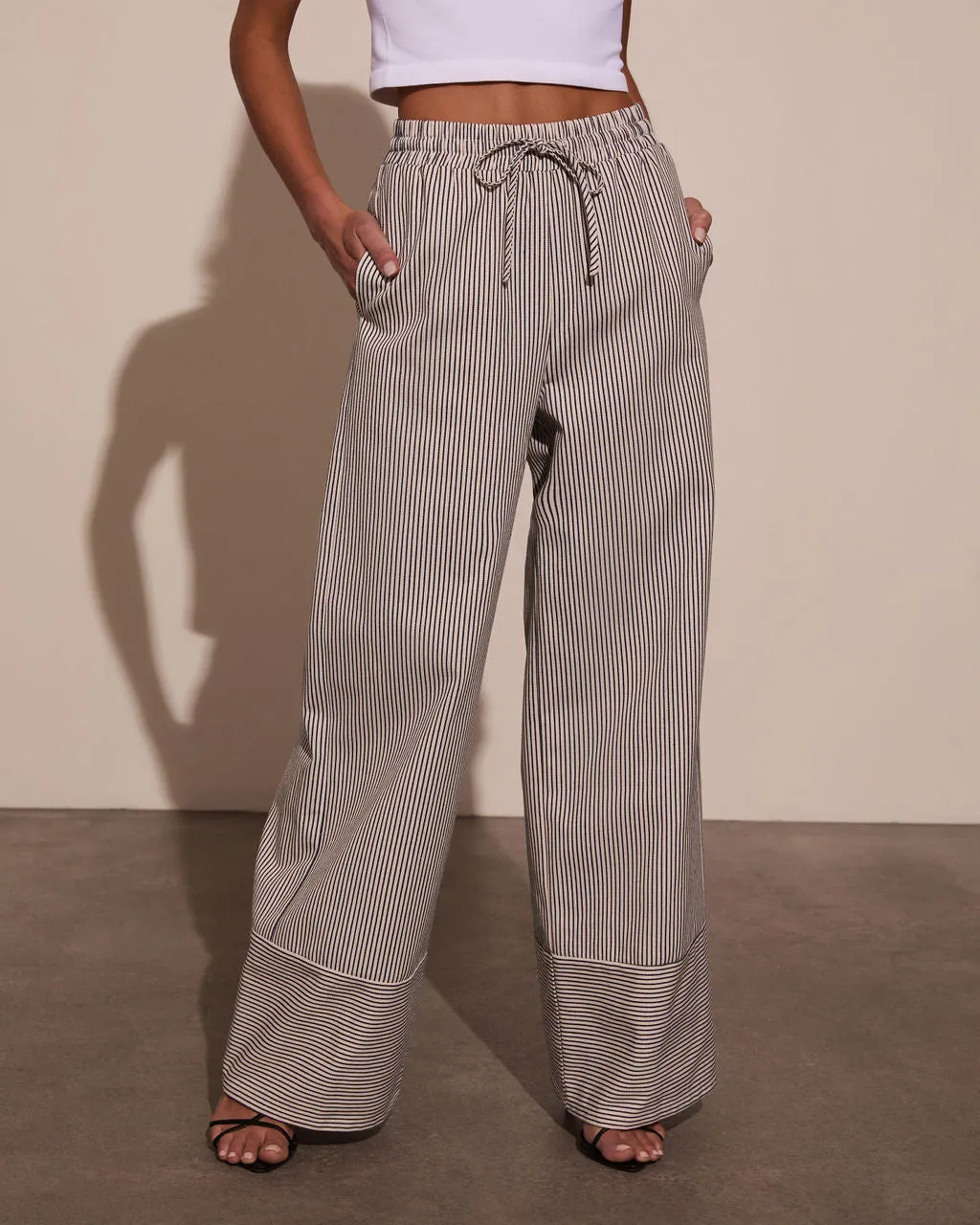 Millie Striped Wide Leg Pants sold by Vici product image thumbnail 5