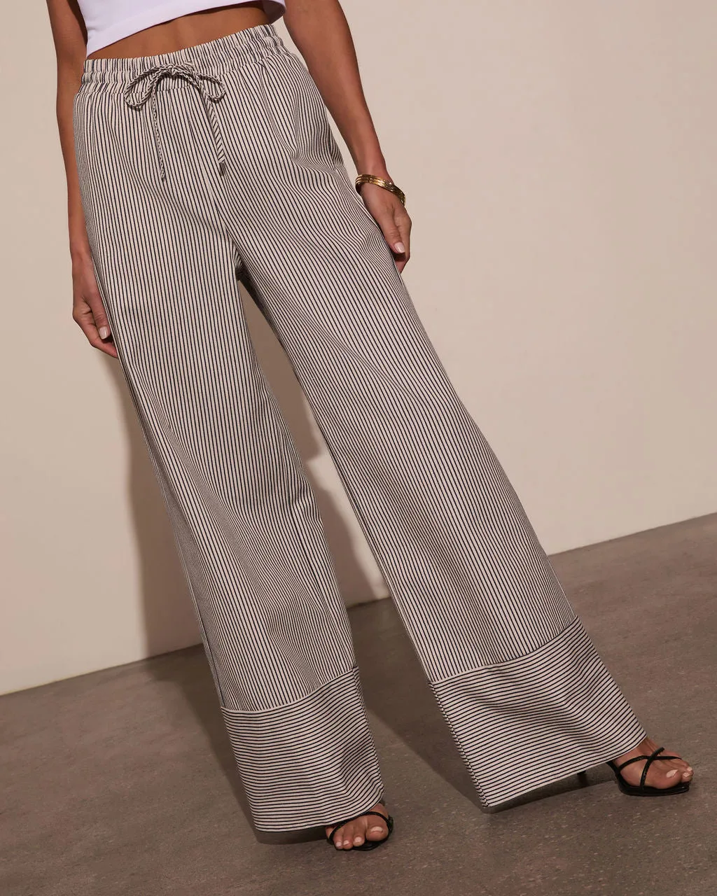 Millie Striped Wide Leg Pants sold by Vici product image thumbnail 3