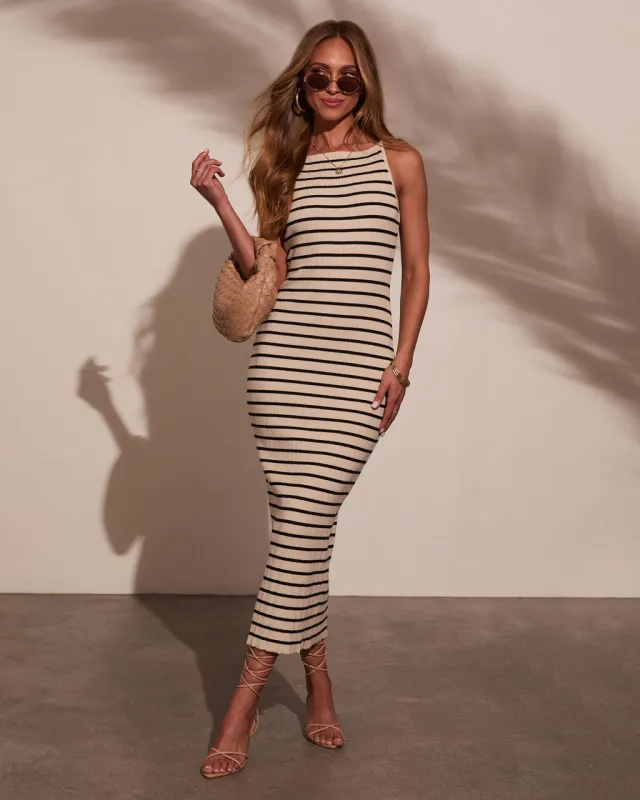 Izie Striped Maxi Dress sold by Vici
