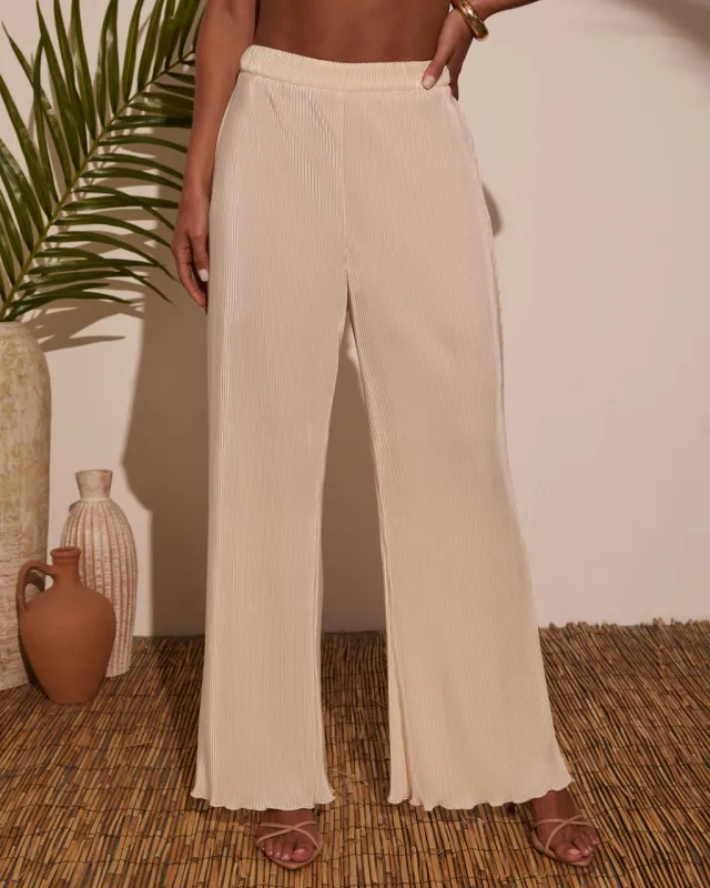 Vintage Summer Wide Leg Plisse Pants sold by Vici