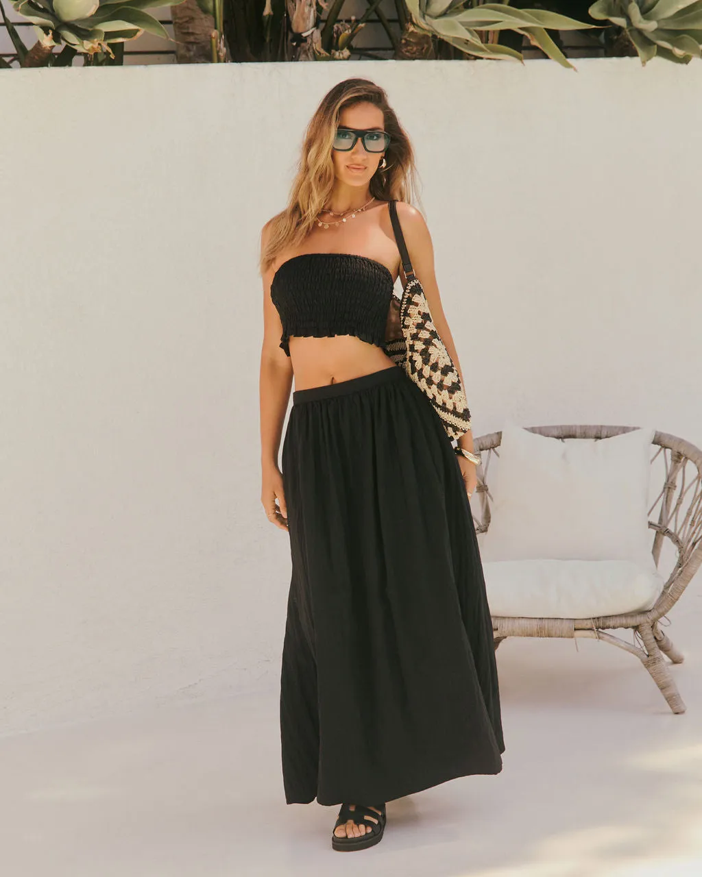 Sunveil Smocked Ripstop Cropped Top sold by Vici product image thumbnail 2