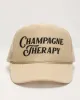 Champagne Therapy Trucker Hat sold by Vici