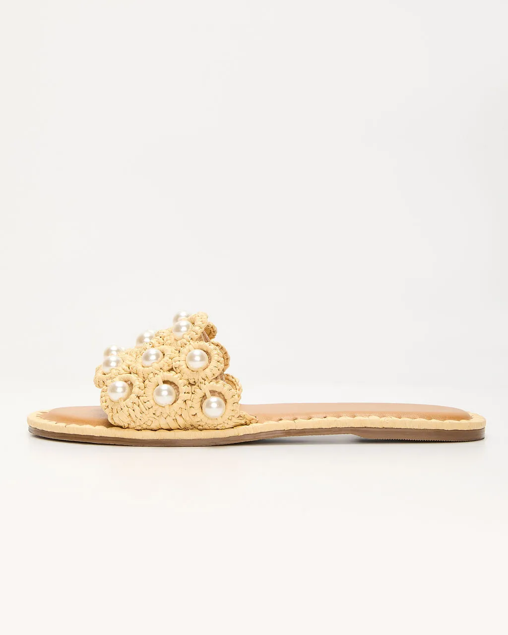 Golden Coastline Crochet Pearl Sandals sold by Vici product image thumbnail 2