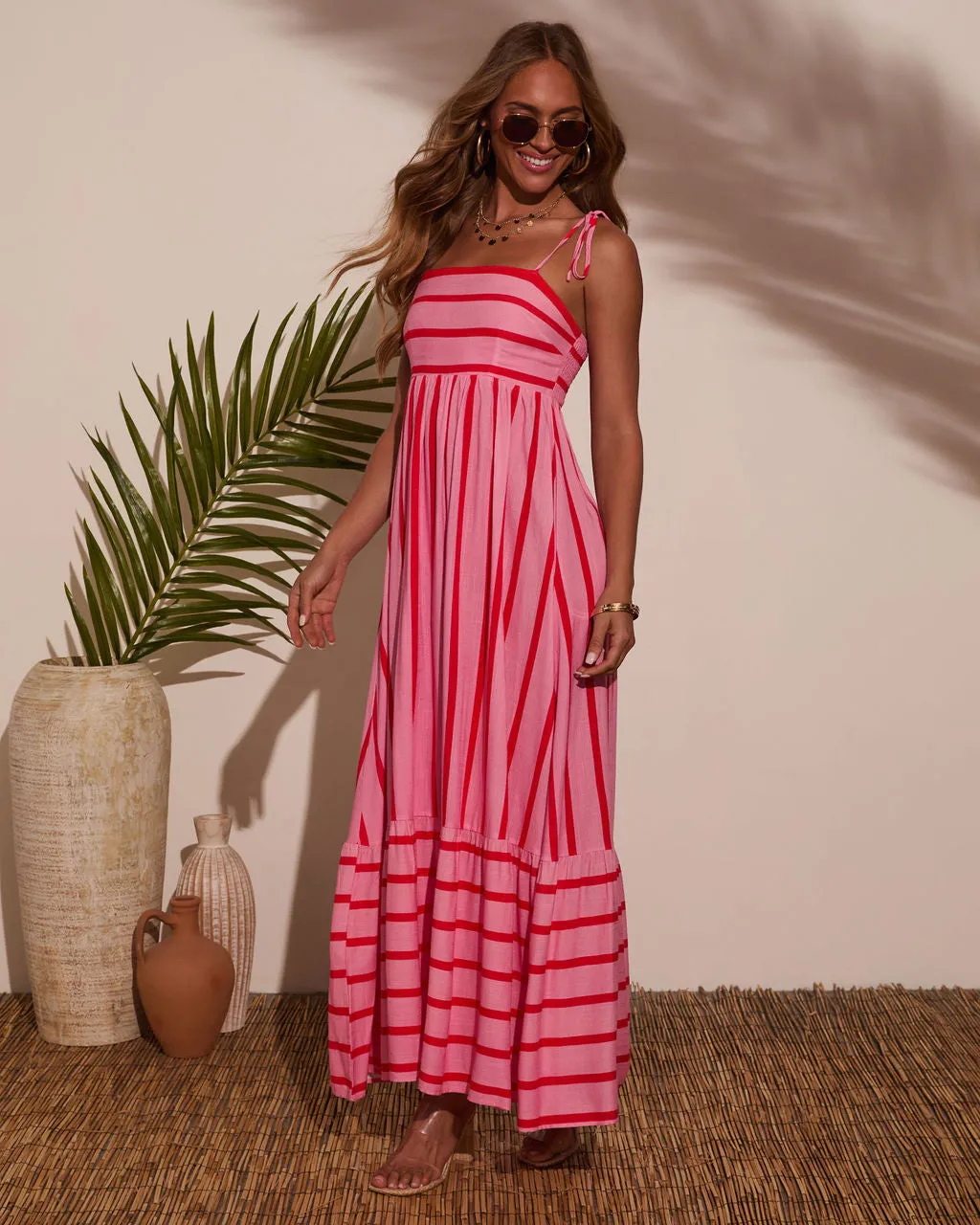 Leima Striped Maxi Dress sold by Vici product image thumbnail 3