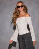 Kelina Off The Shoulder Polka Dot Top sold by Vici