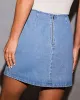 Into The Night Embellished Denim Mini Skirt sold by Vici
