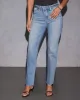 Corline Super Stretch Embellished Straight Leg Jeans sold by Vici