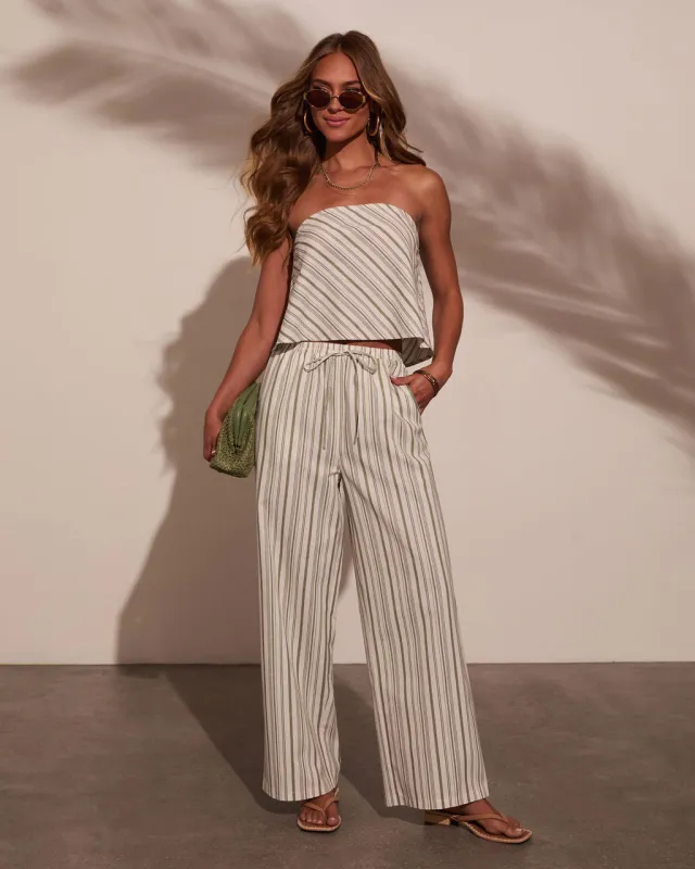 Myah Striped Wide Leg Pants sold by Vici