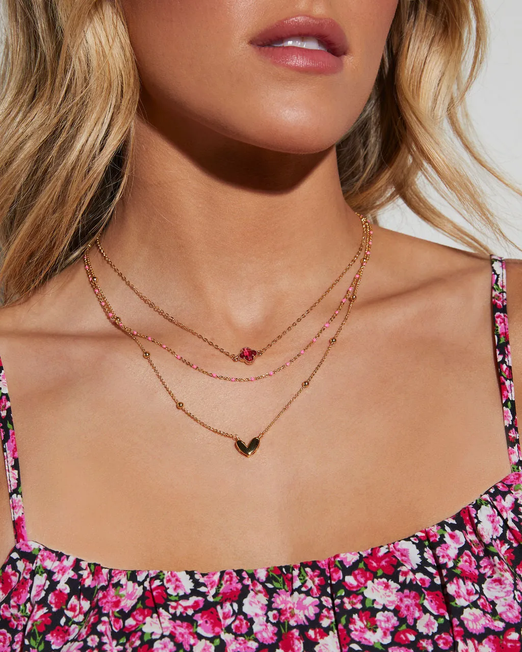 Starlight Charm Layered Necklace sold by Vici