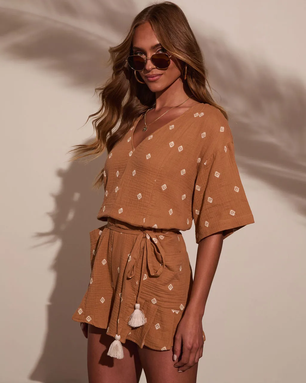 Artisan Aura Waist Tie Romper sold by Vici product image thumbnail 3