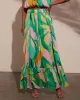 Serene Shores Tiered Floral Maxi Skirt sold by Vici