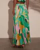 Serene Shores Tiered Floral Maxi Skirt sold by Vici