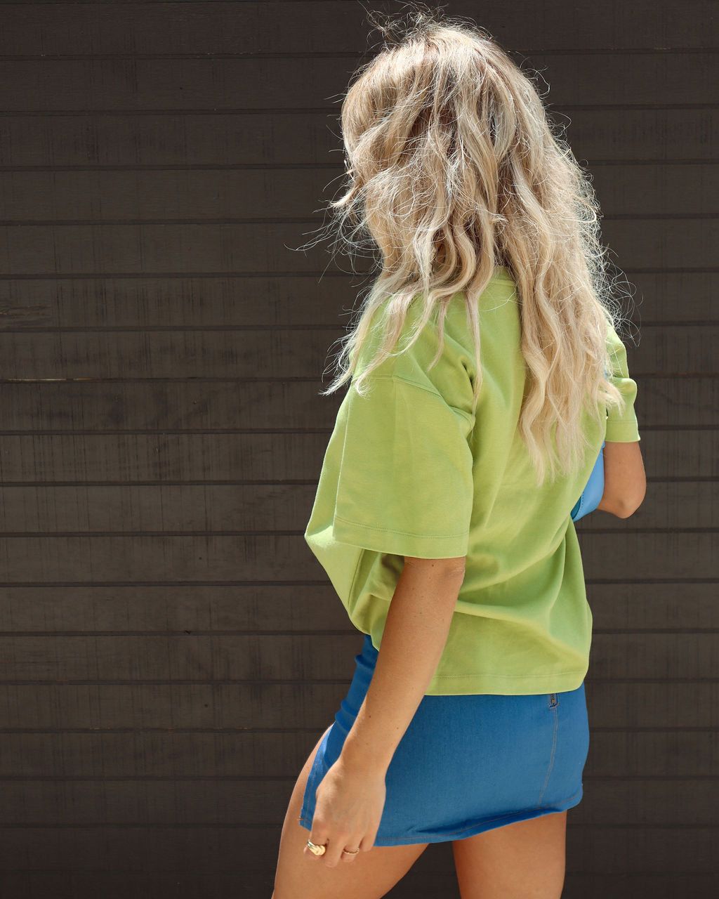 Scout Cotton T-Shirt - Bright Olive - SALE sold by Vici product image thumbnail 2