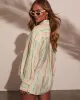 Suddenly Fine Striped Button Down Top sold by Vici