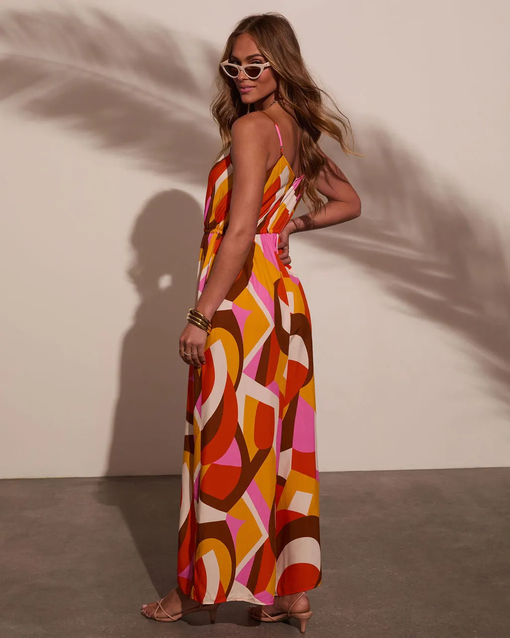 Adina Abstract Printed Jumpsuit sold by Vici product image thumbnail 4