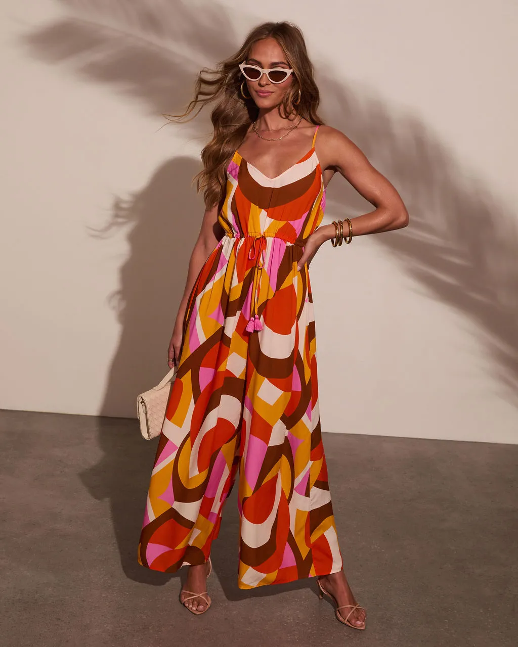 Adina Abstract Printed Jumpsuit sold by Vici product image thumbnail 5