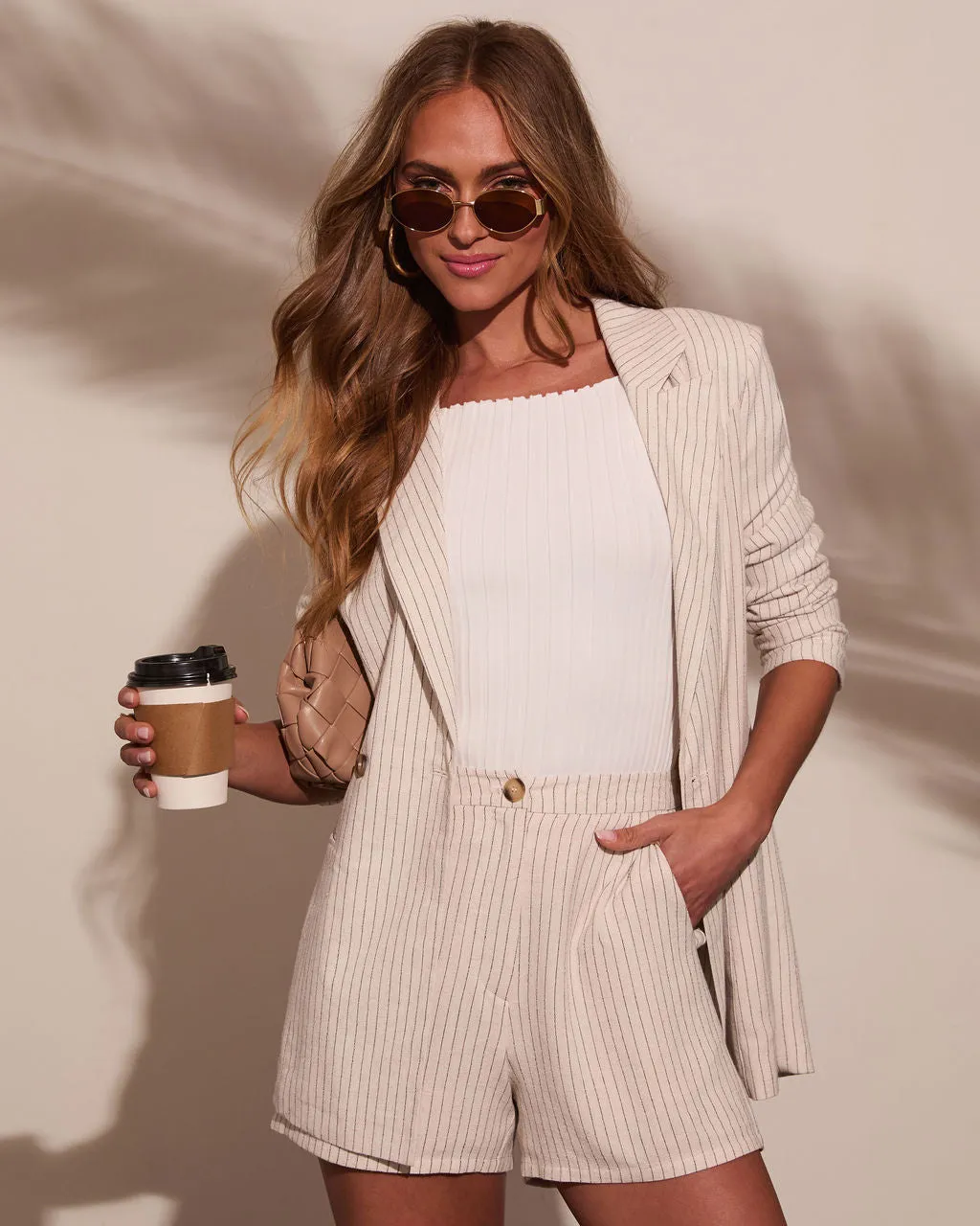 Juliet Days Striped Lightweight Blazer sold by Vici product image thumbnail 2