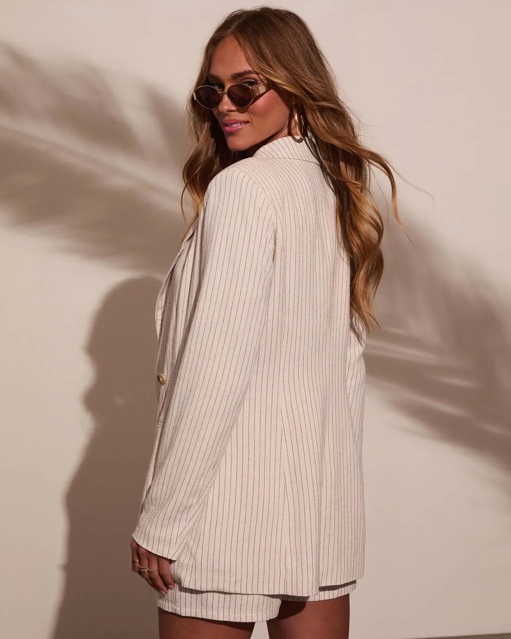 Juliet Days Striped Lightweight Blazer sold by Vici product image thumbnail 4