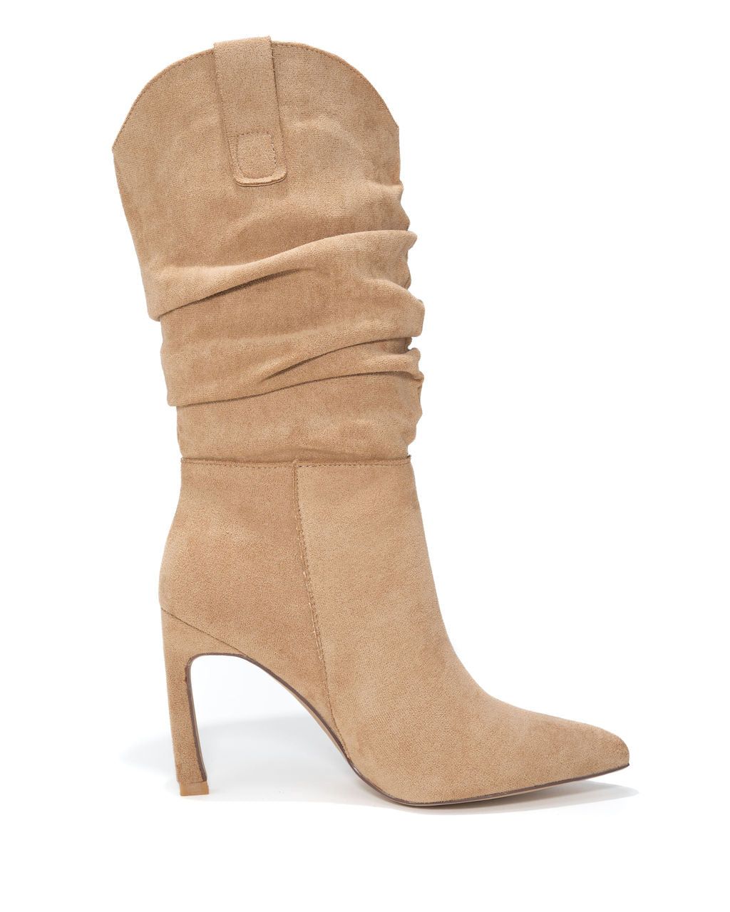 Goldie Faux Suede Heeled Slouch Boot sold by Vici product image thumbnail 4