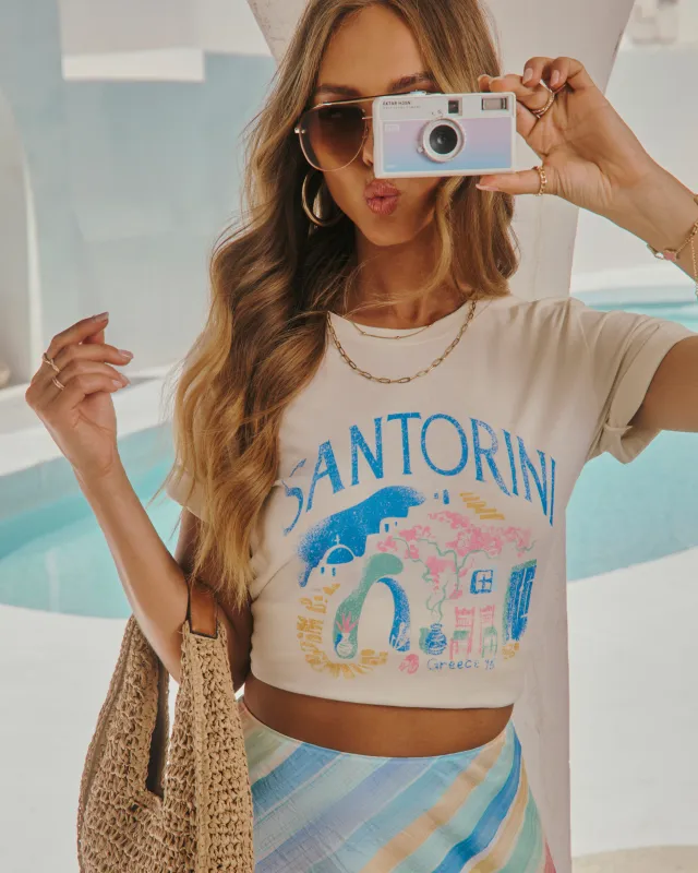 Santorini Short Sleeve Graphic Tee sold by Vici