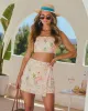 Sevilla Sun Floral Wrap Tie Mini Skirt sold by Vici