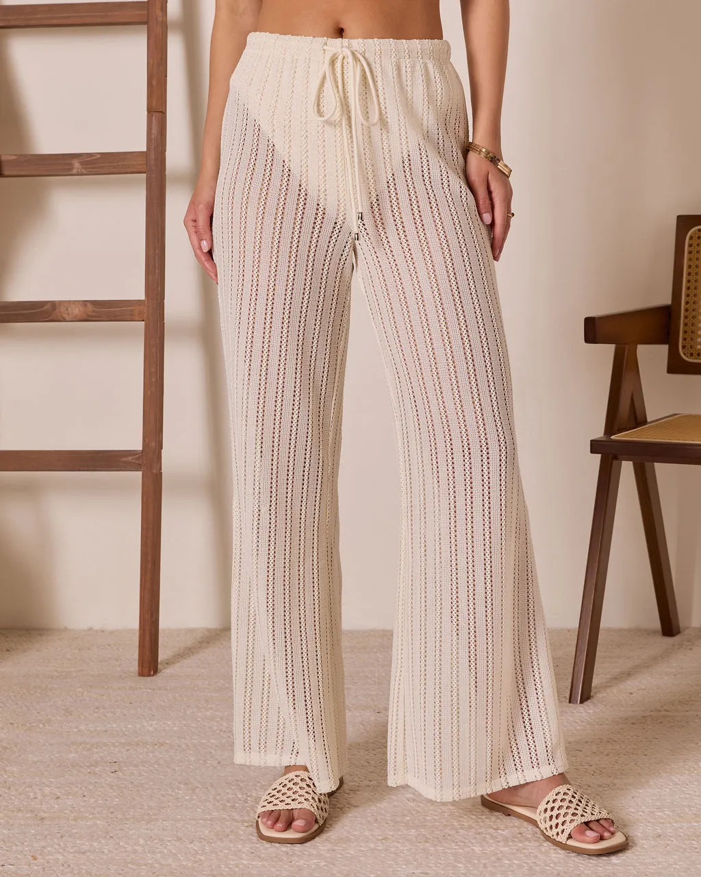 Gelato Please Open Knit Cover Up Pants sold by Vici product image thumbnail 5