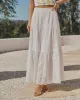 Santorini Breeze Eyelet Maxi Skirt sold by Vici
