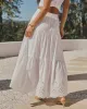 Santorini Breeze Eyelet Maxi Skirt sold by Vici