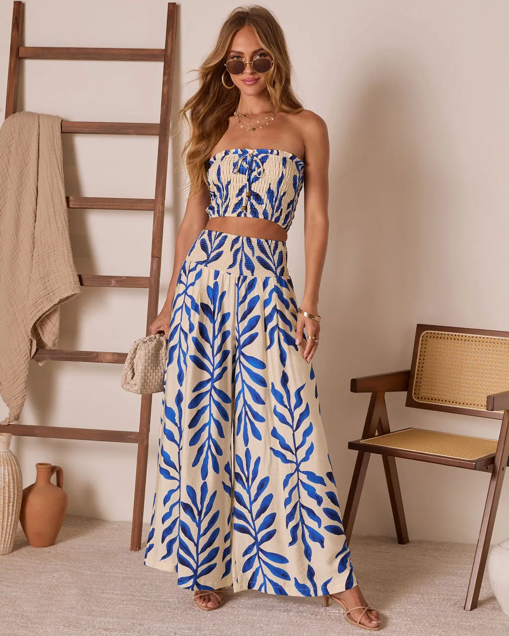 Reynah Tropical Wide Leg Pant sold by Vici product image thumbnail 2