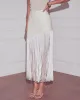 Savinah Fringe Midi Skirt sold by Vici
