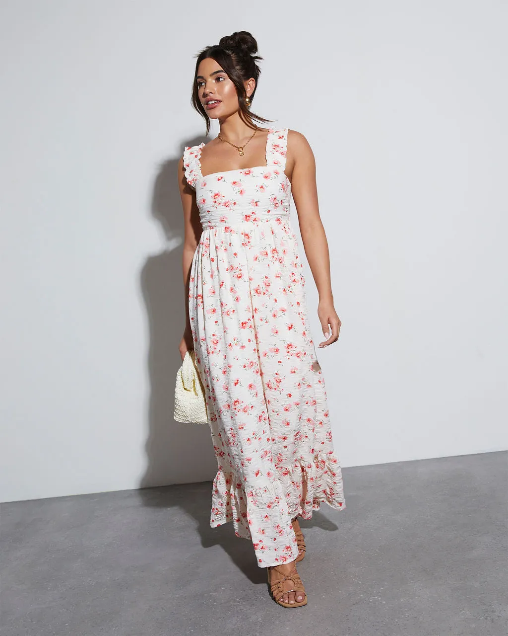Cottagecore Floral Maxi Dress sold by Vici
