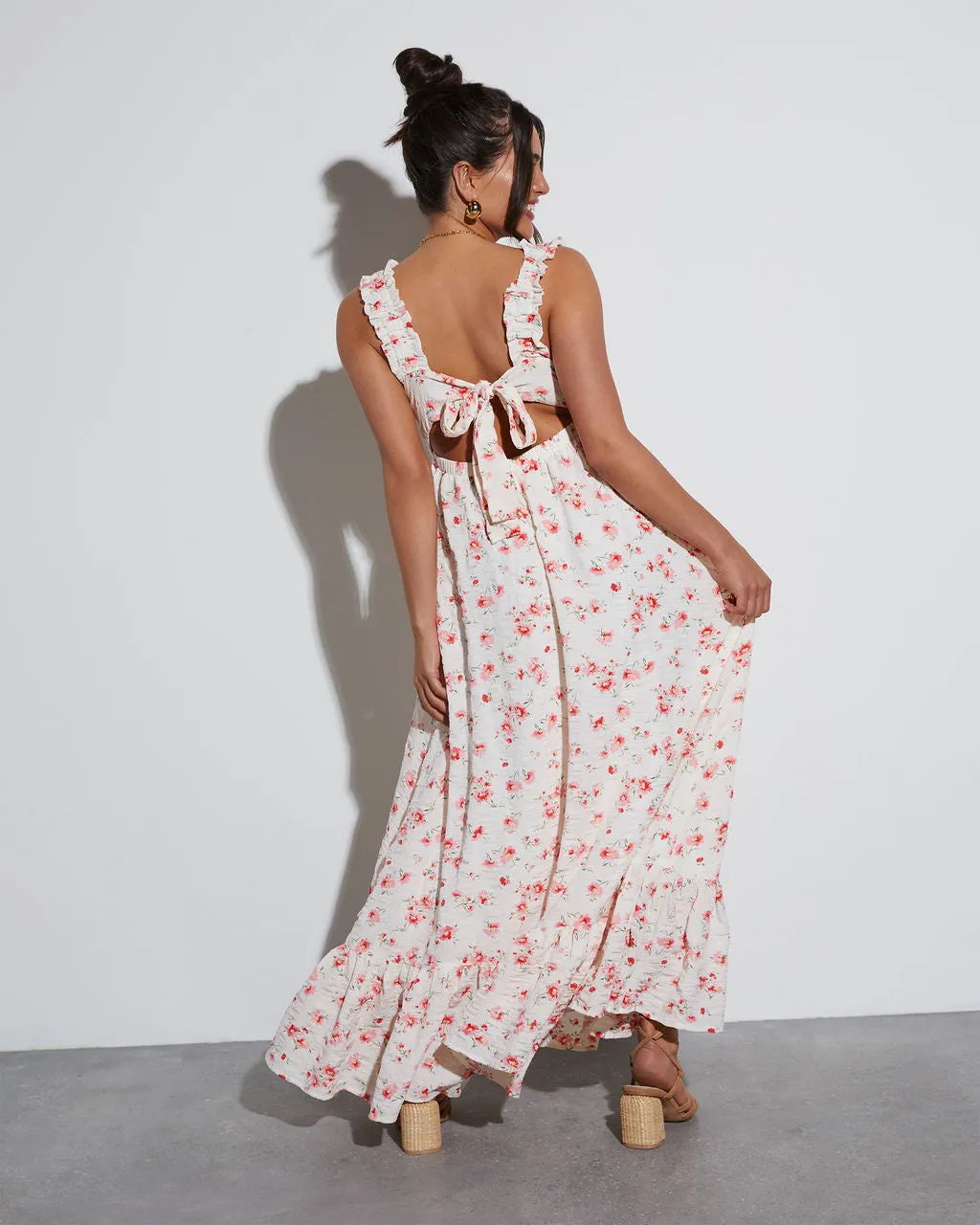 Cottagecore Floral Maxi Dress sold by Vici product image thumbnail 4