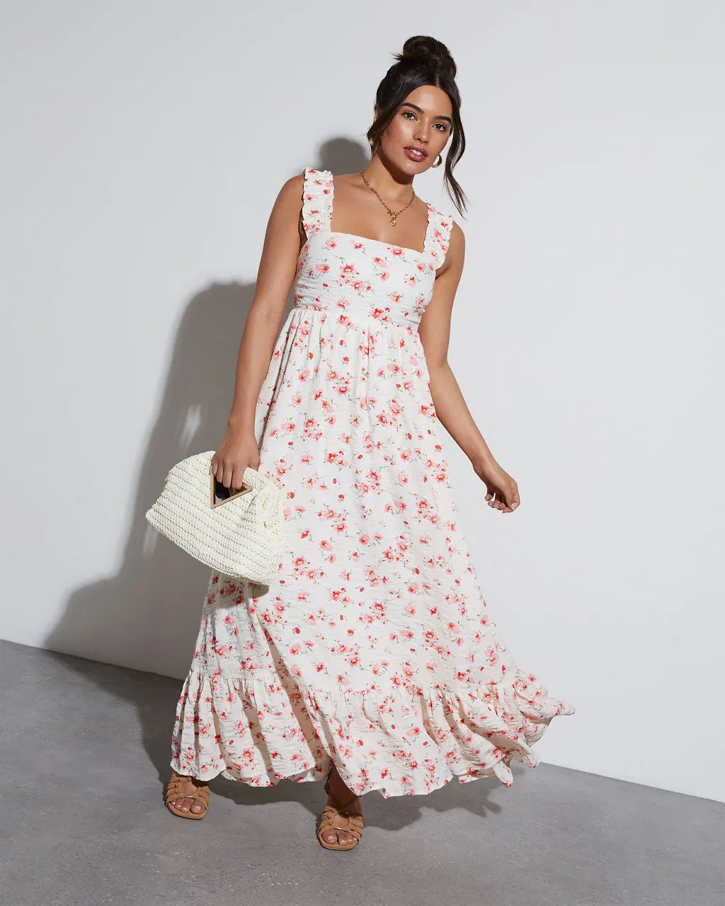 Cottagecore Floral Maxi Dress sold by Vici product image thumbnail 2