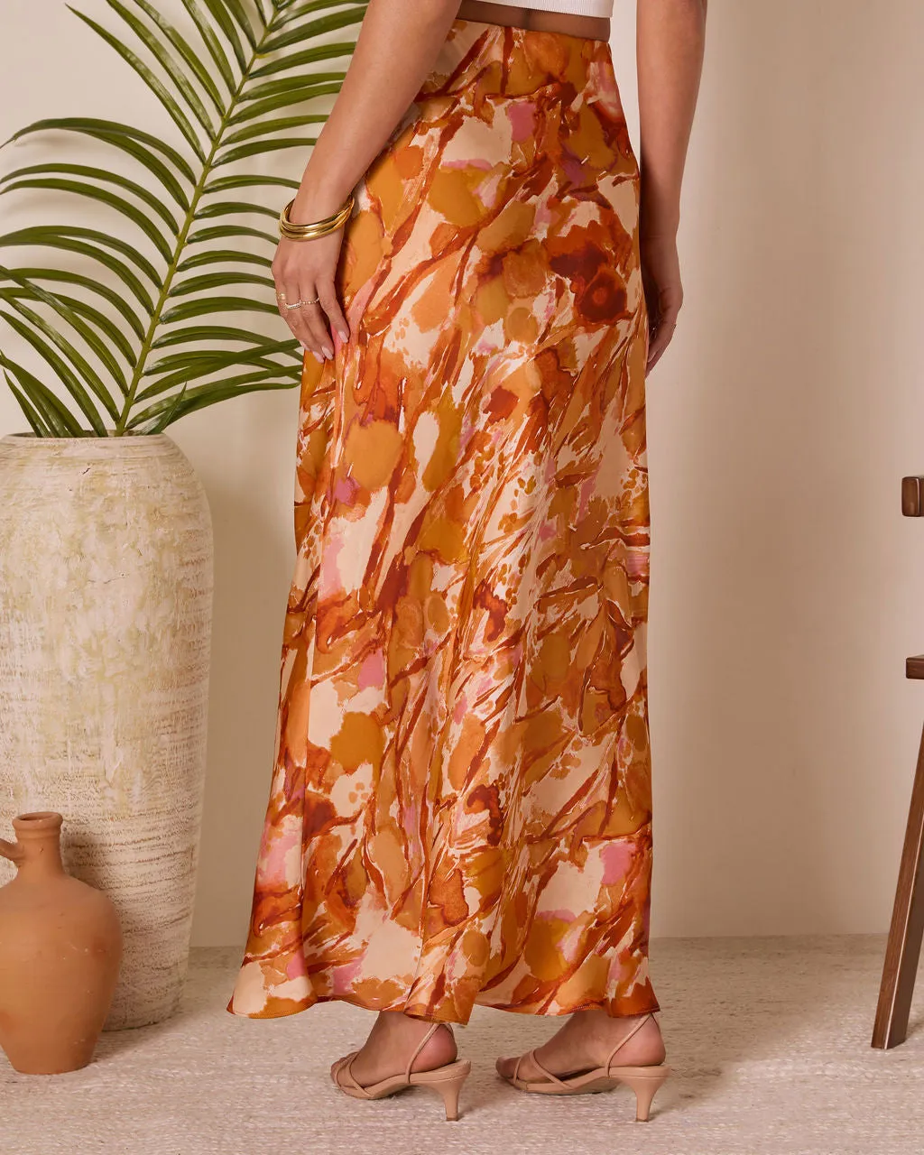 Chasing Sunsets Abstract Maxi Skirt sold by Vici product image thumbnail 4
