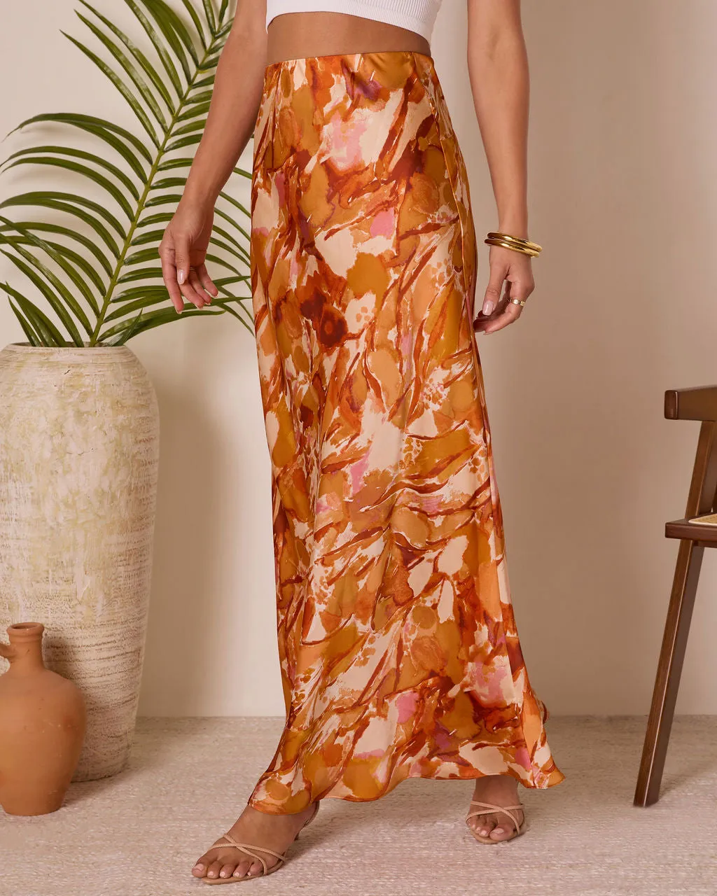 Chasing Sunsets Abstract Maxi Skirt sold by Vici product image thumbnail 3
