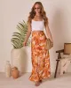 Chasing Sunsets Abstract Maxi Skirt sold by Vici