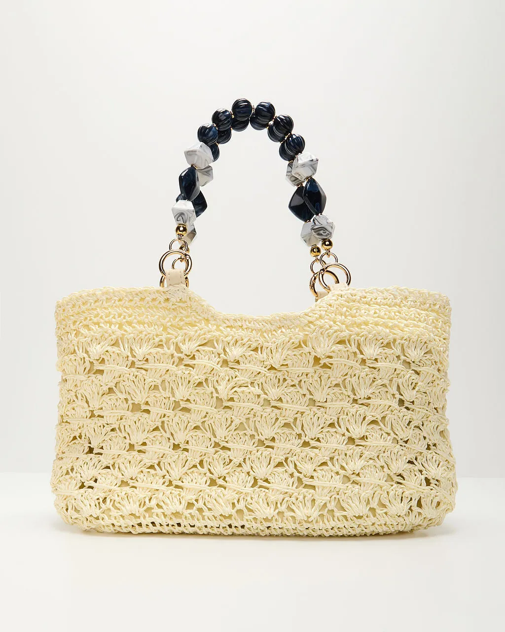 Elema Beaded Handle Crochet Tote Bag sold by Vici product image thumbnail 2