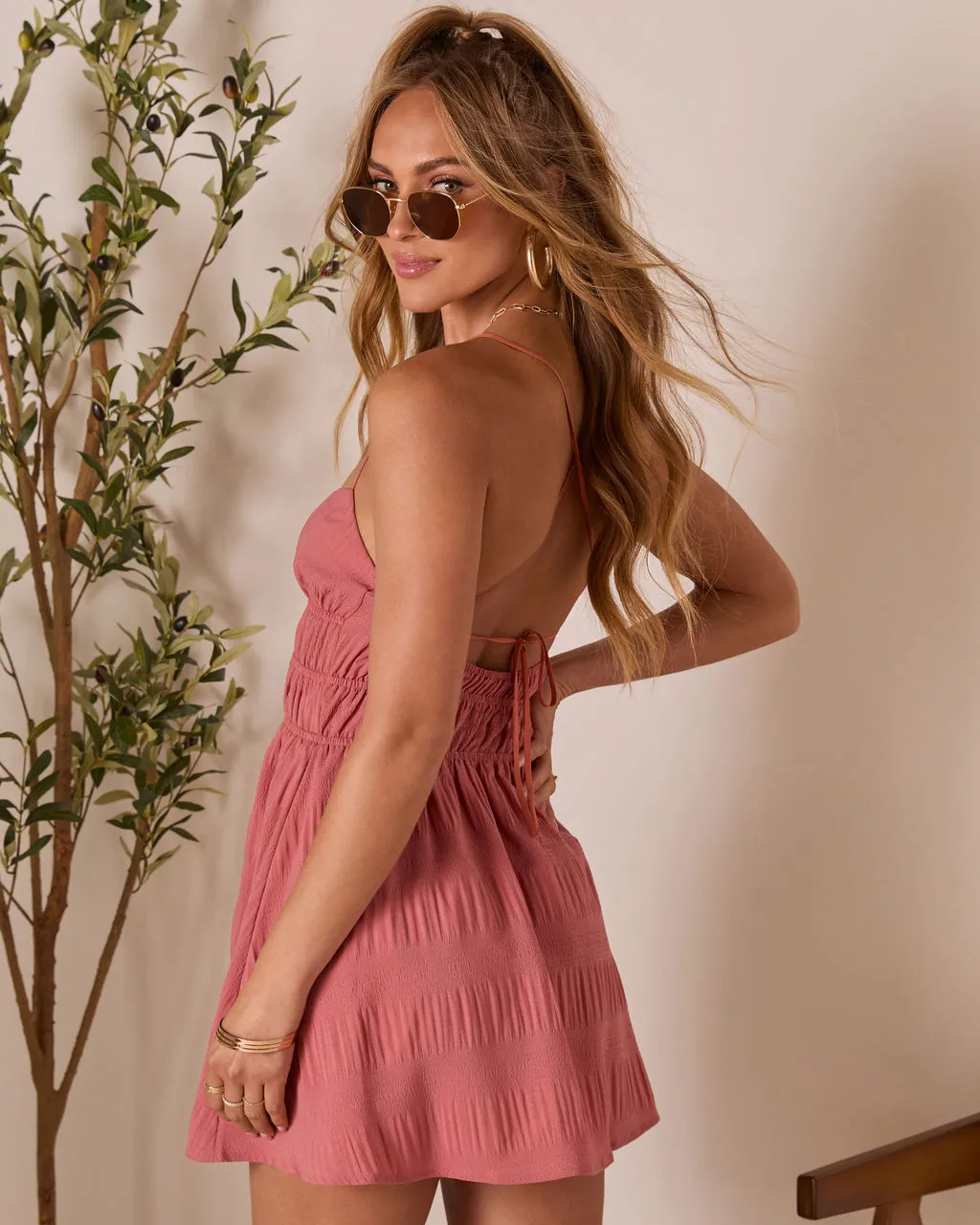 Jazmina Cut Out Halter Mini Dress sold by Vici product image thumbnail 4