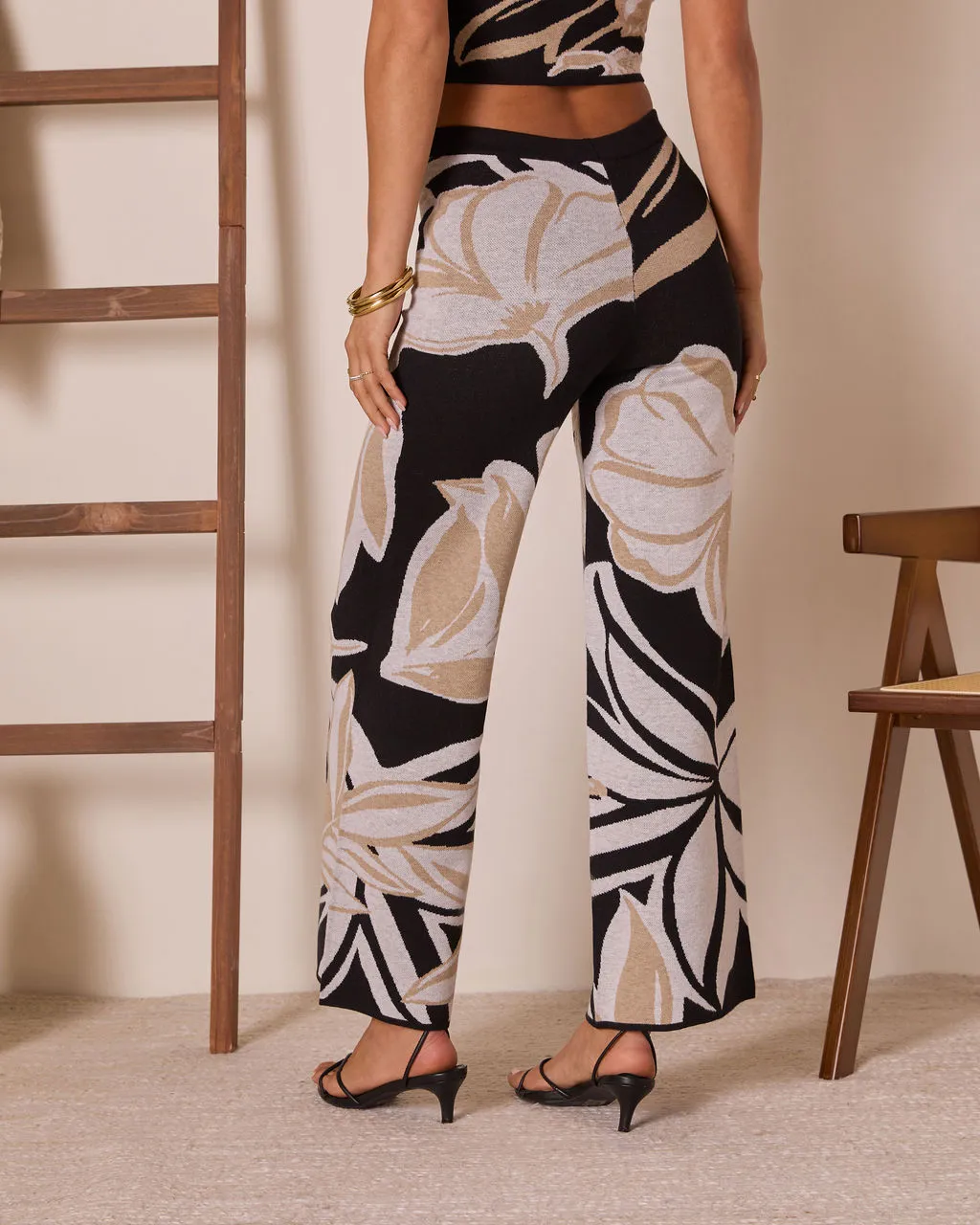 Honey Dust Tropical Knit Pants sold by Vici product image thumbnail 4