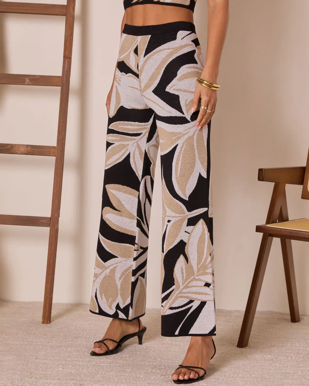 Honey Dust Tropical Knit Pants sold by Vici product image thumbnail 3